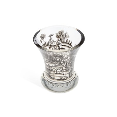 Lot 80 - A BOHEMIAN SCHWARZLOT BEAKER