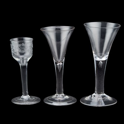 Lot 91 - THREE WINE GLASSES