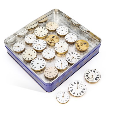 Lot 607 - AN GROUP OF FUSEE WATCH MOVEMENTS