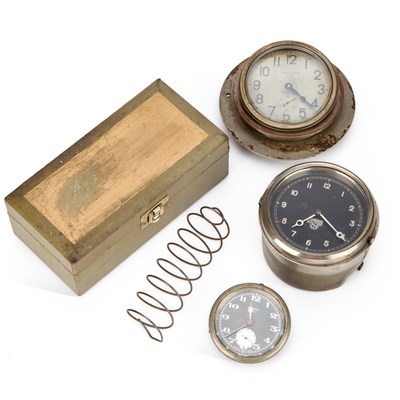 Lot 598 - THREE DASHBOARD CLOCKS