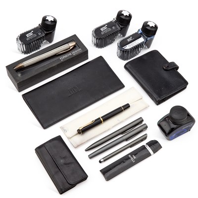 Lot 823 - A GROUP OF PENS, INK AND ACCESSORIES