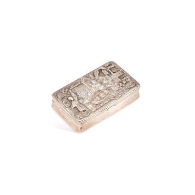 Lot 275 - A 19TH CENTURY CHINESE SILVER SNUFF BOX