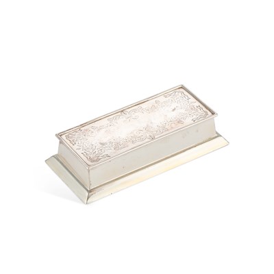 Lot 259 - AN AMERICAN STERLING SILVER TRIPLE STAMP BOX