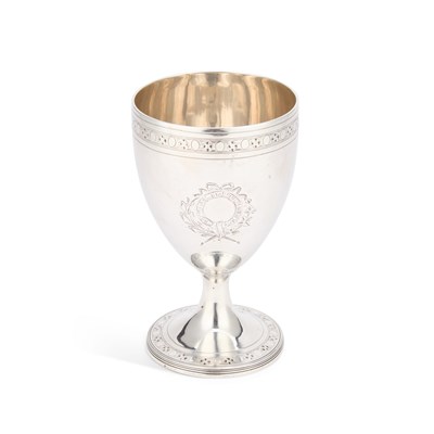 Lot 434 - A GEORGE III SILVER GOBLET