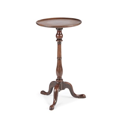 Lot 1060 - A GEORGE III MAHOGANY TRIPOD TABLE