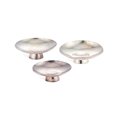 Lot 273 - THREE CHINESE SILVER DISHES