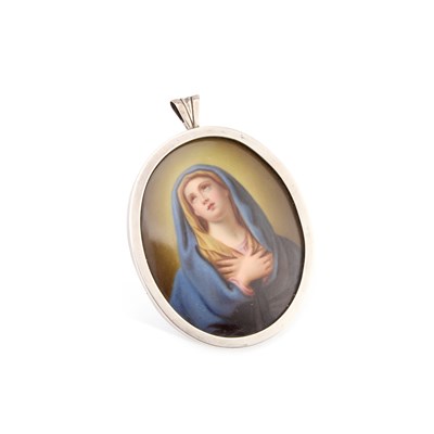 Lot 157 - A CONTINENTAL PORCELAIN PLAQUE
