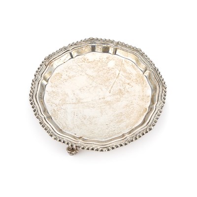 Lot 343 - AN EDWARD VIII SILVER WAITER