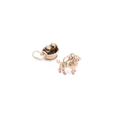 Lot 794 - TWO DOG CHARMS/ PENDANTS