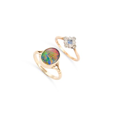 Lot 688 - TWO GEM-SET RINGS