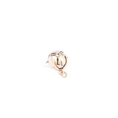 Lot 663 - A 9 CARAT GOLD AND SILVER-GILT MASONIC BALL CHARM PENDANT
