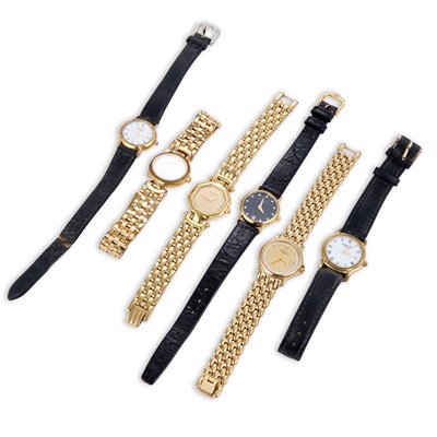 Lot 576 - A GROUP OF LADY'S RAYMOND WEIL WATCHES