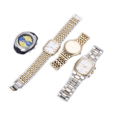 Lot 575 - A GROUP OF GENTS SEIKO WATCHES
