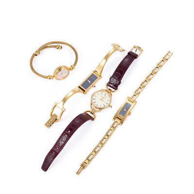 Lot 600 - A GROUP OF LADYS GUCCI WATCHES