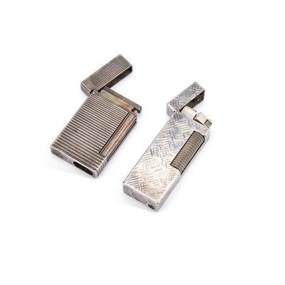 Lot 813 - TWO SILVER PLATED LIGHTERS