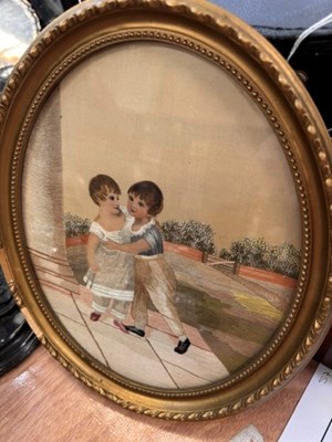 Lot 26 - THREE SILKWORK PICTURES