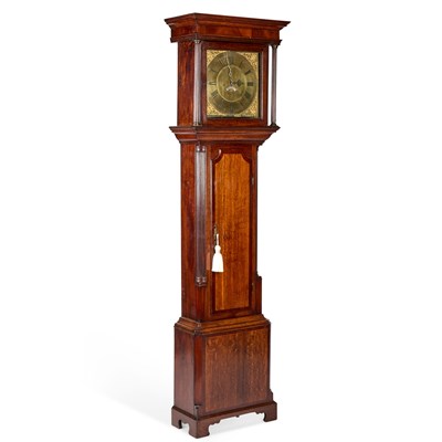 Lot 959 - A GEORGE III OAK THIRTY-HOUR LONGCASE CLOCK