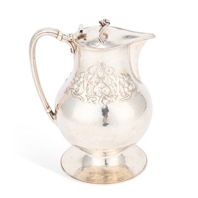 Lot 319 - AN ARTS AND CRAFTS SILVER EWER