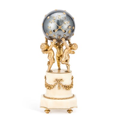 Lot 989 - A FRENCH LOUIS XVI STYLE CELESTIAL CLOCK