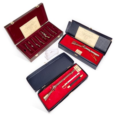 Lot 47 - A COLLECTION OF MINIATURE MODEL FIREARMS