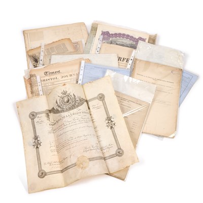 Lot 44 - A GROUP OF EPHEMERA