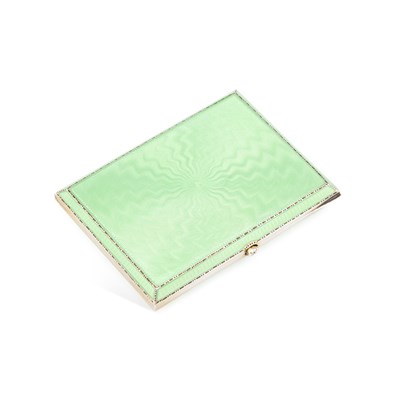 Lot 288 - A CONTINENTAL SILVER AND ENAMEL CIGARETTE CASE