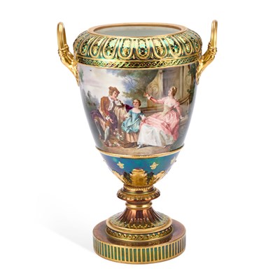 Lot 146 - A LARGE BERLIN PORCELAIN VASE