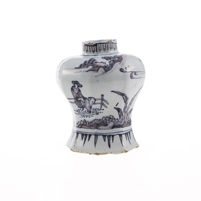 Lot 132 - A FRANKFURT FAIENCE JAR