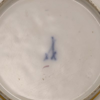 Lot 89 - TWO MEISSEN PORCELAIN SAUCERS