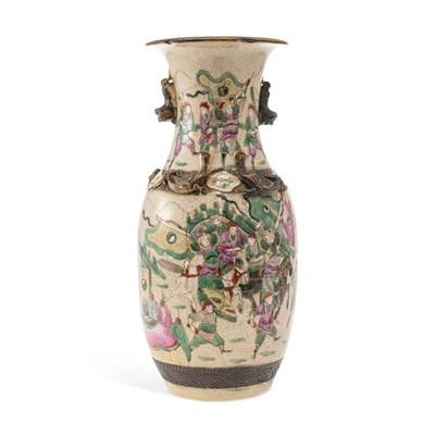 Lot 496 - A CHINESE CRACKLE GLAZE VASE