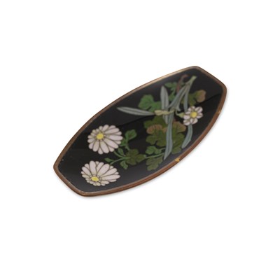 Lot 546 - A JAPANESE CLOISONNÉ DISH