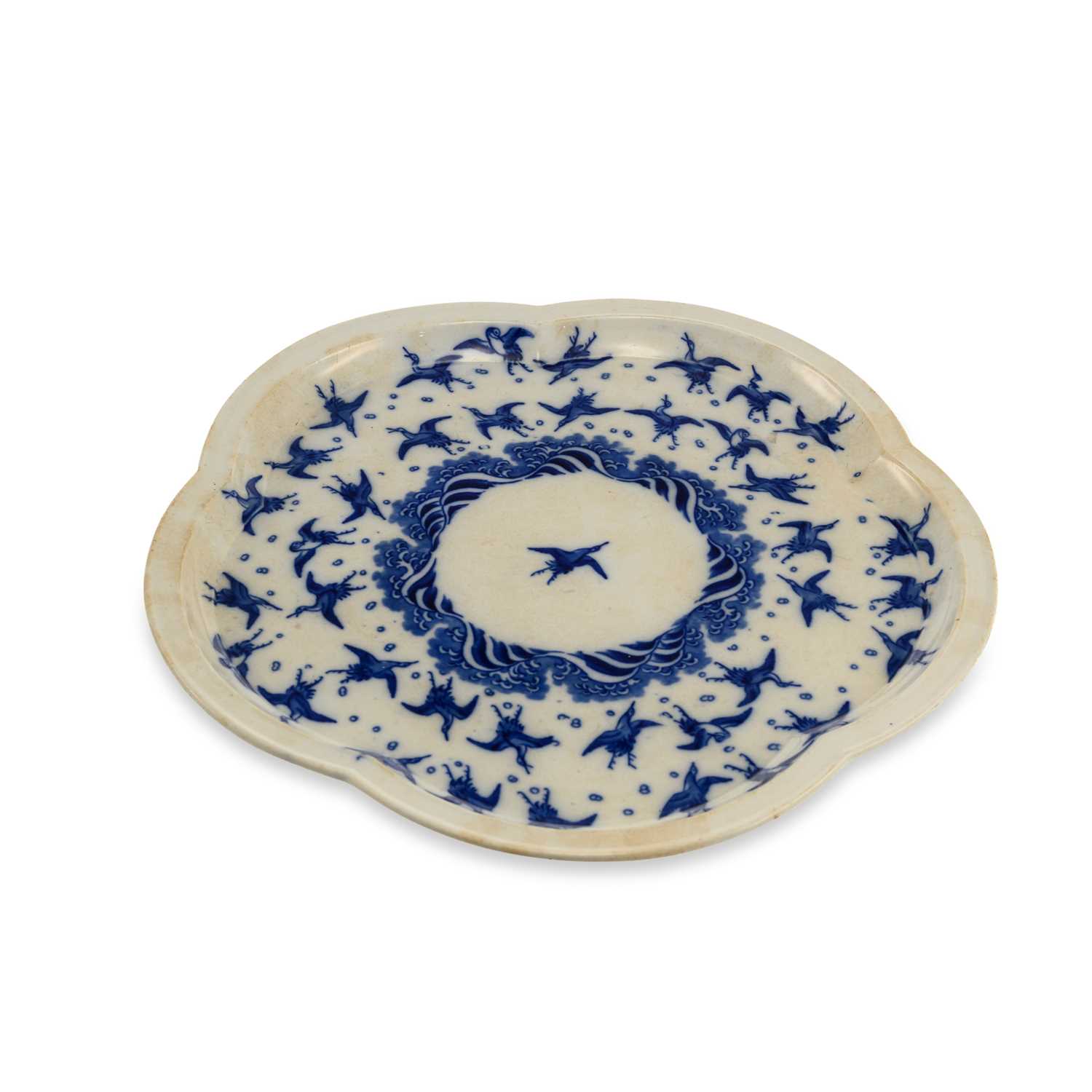 Lot 127 - A MINTON AESTHETIC POTTERY TRAY
