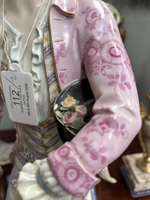 Lot 112 - A FINE PAIR OF MEISSEN FIGURES