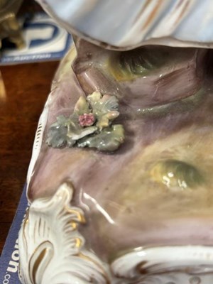 Lot 112 - A FINE PAIR OF MEISSEN FIGURES