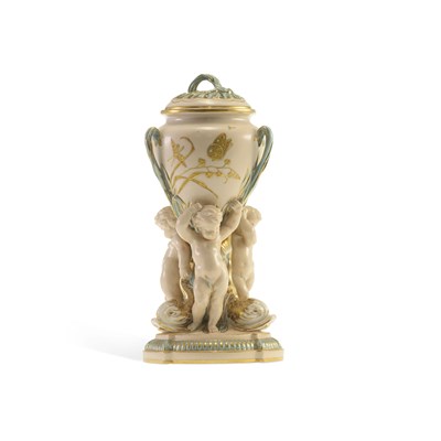 Lot 139 - A COPELAND PORCELAIN 'SANDON' POT POURRI AND COVER