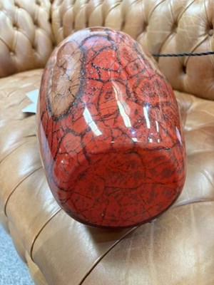 Lot 57 - A LARGE WMF IKORA GLASS TABLE LAMP