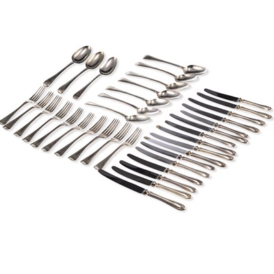 Lot 267 - A GROUP OF VICTORIAN SILVER FLATWARE
