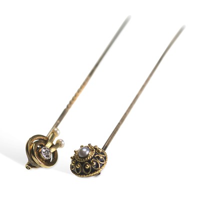 Lot 750 - TWO GEM-SET STICKPINS