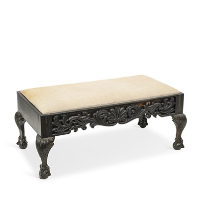 Lot 1098 - A COLONIAL COROMANDEL CENTRE STOOL