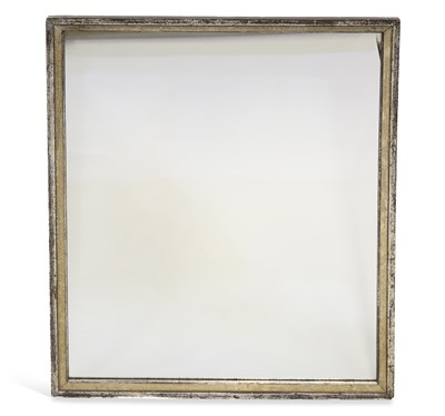 Lot 1143 - A LARGE 20TH CENTURY SILVERED WALL MIRROR
