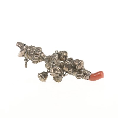 Lot 424 - A GEORGE III SILVER BABY'S RATTLE