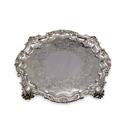 Lot 382 - PAUL STORR: A WILLIAM IV SILVER SALVER