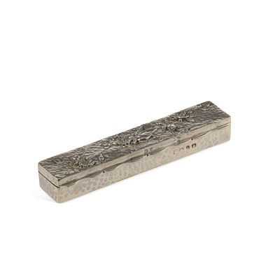 Lot 377 - A LATE VICTORIAN SILVER BOX