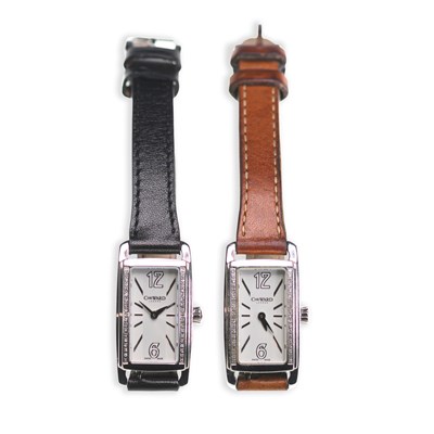 Lot 573 - TWO LADY'S CHRISTOPER WARD STRAP WATCHES