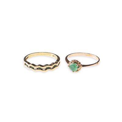 Lot 725 - TWO GEM-SET RINGS