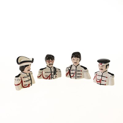 Lot 145 - A SET OF FOUR LORNA BAILEY THE BEATLES BUSTS
