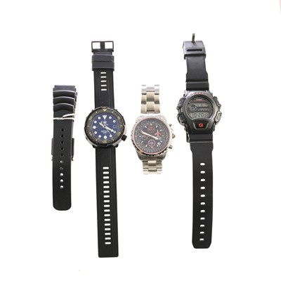 Lot 570 - A GENTS STEEL RED ARROWS WATCH AND TWO OTHERS
