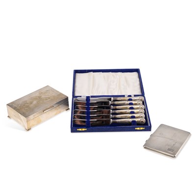 Lot 329 - AN EDWARD VIII SILVER CIGARETTE CASE