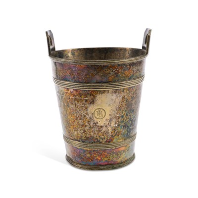 Lot 202 - AN ART DECO SILVER-PLATED ICE BUCKET