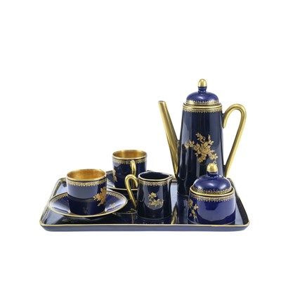Lot 90 - A LIMOGES PORCELAIN CABARET SET